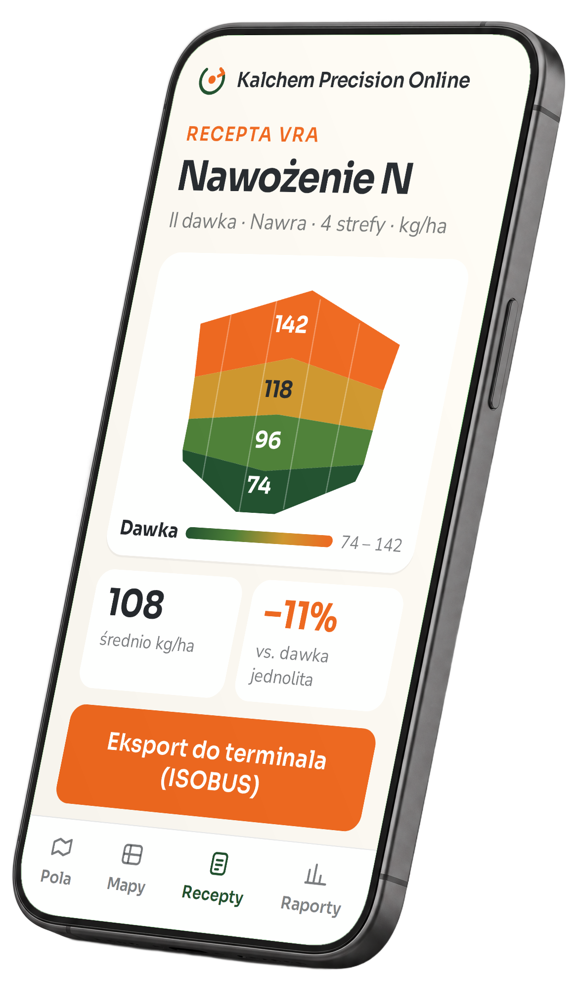 Telefon z mapą aplikacyjną VRA